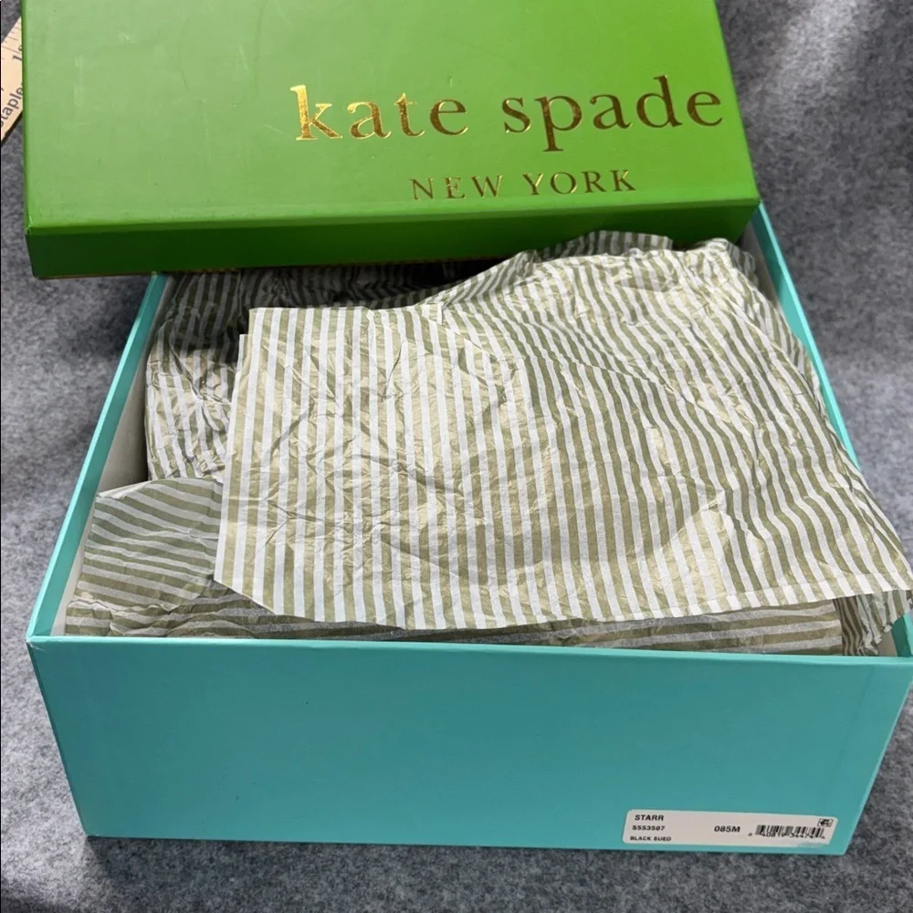 Kate Spade Kate Genuine Suede Leather STARR Studded heel Ankle Booties  8 1/2